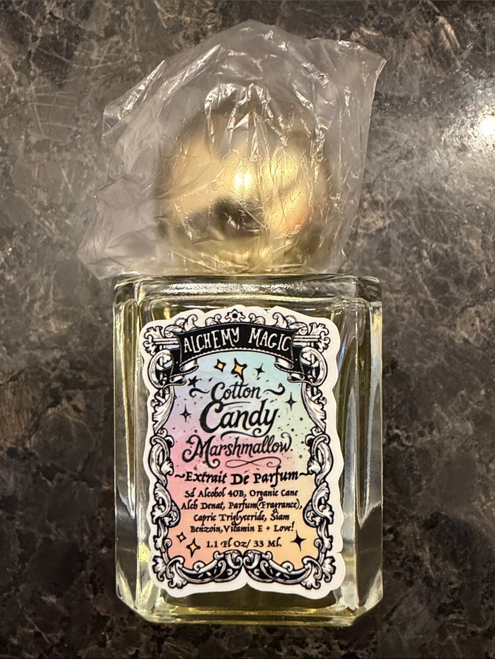 Cotton Candy Marshmallow Perfume — Gold Cap